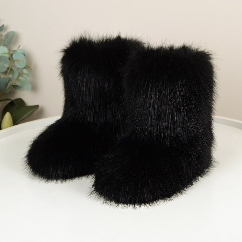 Women's Fur Lined Winter Snow Boots