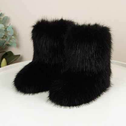 Women's Fur Lined Winter Snow Boots